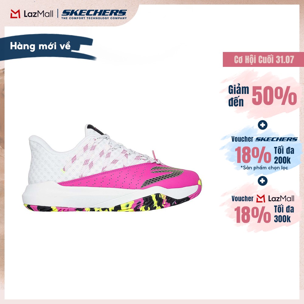 [Chỉ 31.07 - Voucher Skechers 20% + Voucher LZD 18%]Giày Thể Thao Nữ Skechers GO Pickleball Viper Court Rally - 172110-HPBK