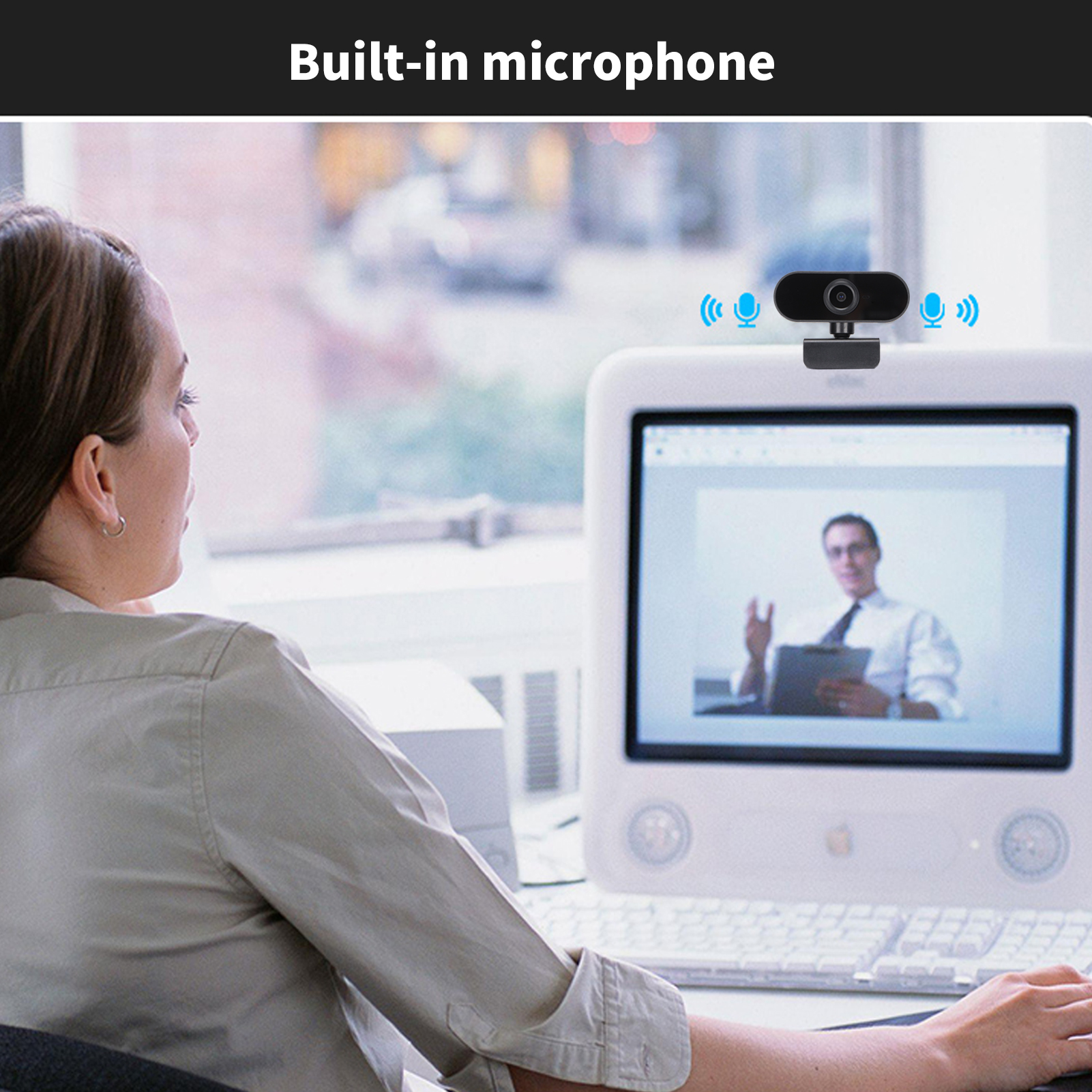 Camera cho máy tính Webcam độ nét cao HD 1080p cho OS x cho Linux cho Windows2000