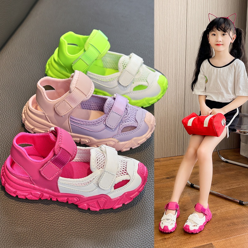 Fashion Leisure Style Baby Girls &amp; Boys Sport Sandals Color Matching Breathable Soft Sole Comfortable Kids Shoes 2-16 Years Old T23N06PP-166