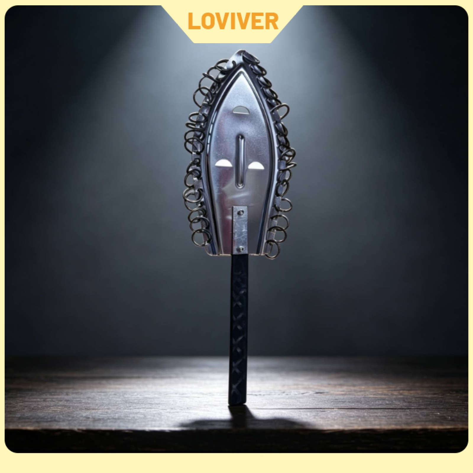 LOVIVER Metal Jingle Stick Leaf-Shaped Handheld Jingle Disc with Handle Compact Bell Stick Comfortable Grip for Percussionists ราคา 3,070 บาท*ส่งฟรี