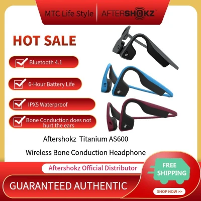 Aftershokz AS600 Trekz Titanium (Standard Version) Bluetooth Wireless Bone Conduction Headphone Headset Earpiece
