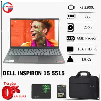 [Mới 100% Cảm ứng] Dell Inspiron 15 5515 Ryzen 5-5500U, 8GB, 256GB, Radeon Graphics, 15.6' FHD Touch