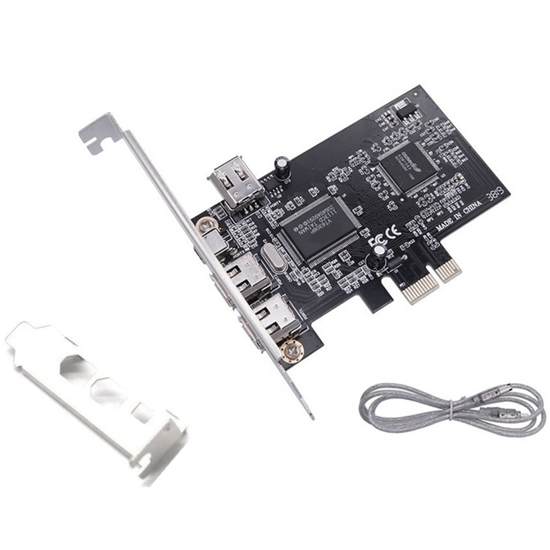 PCIE 1X to 1394 Expansion Card PCI-E 1X to 1394 Card 4-Port DV HD Video Capture Card