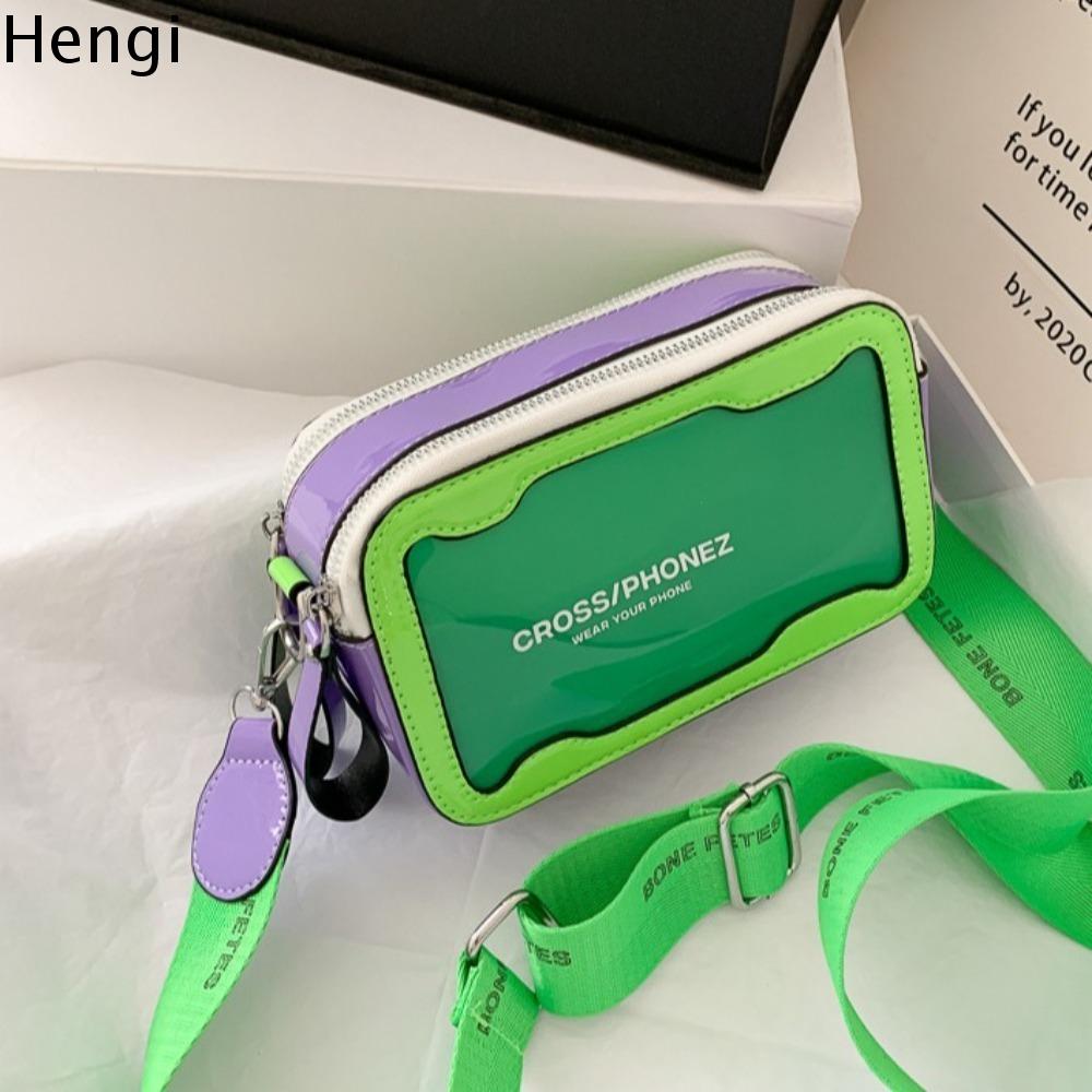 HENGI กันน้ำกันน้ำได้ กระเป๋าสะพายไหล่สำหรับผู้หญิง สไตล์เกาหลีแบบ โปร่งใสโปร่งใส กระเป๋า Crossbody กระเป๋าใส่โทรศัพท์มือถือ มินิมินิ กระเป๋าสี่เหลี่ยมเล็ก เทศกาลสงกรานต์ ราคา 221 บาท*ส่งฟรี