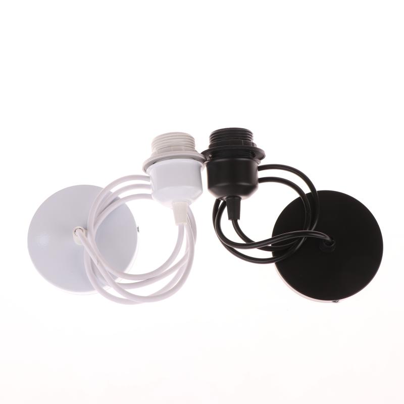 Store HHDKE4 1 bộ đế Chụp đèn nửa răng kiểu Bắc Âu đế treo đèn E27 cổ điển với ổ cắm giữ đèn trần Cáp 0.8 1 1.2 1.5m