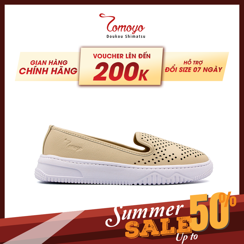 Giày sneaker nữ tomoyo da microfiber "siêu nhẹ" tmw20909