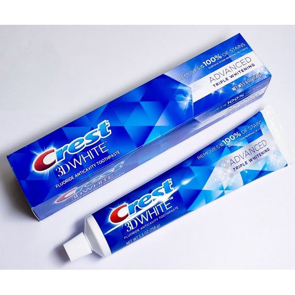 Kem đánh răng trắng răng hiệu quả crest 3d white