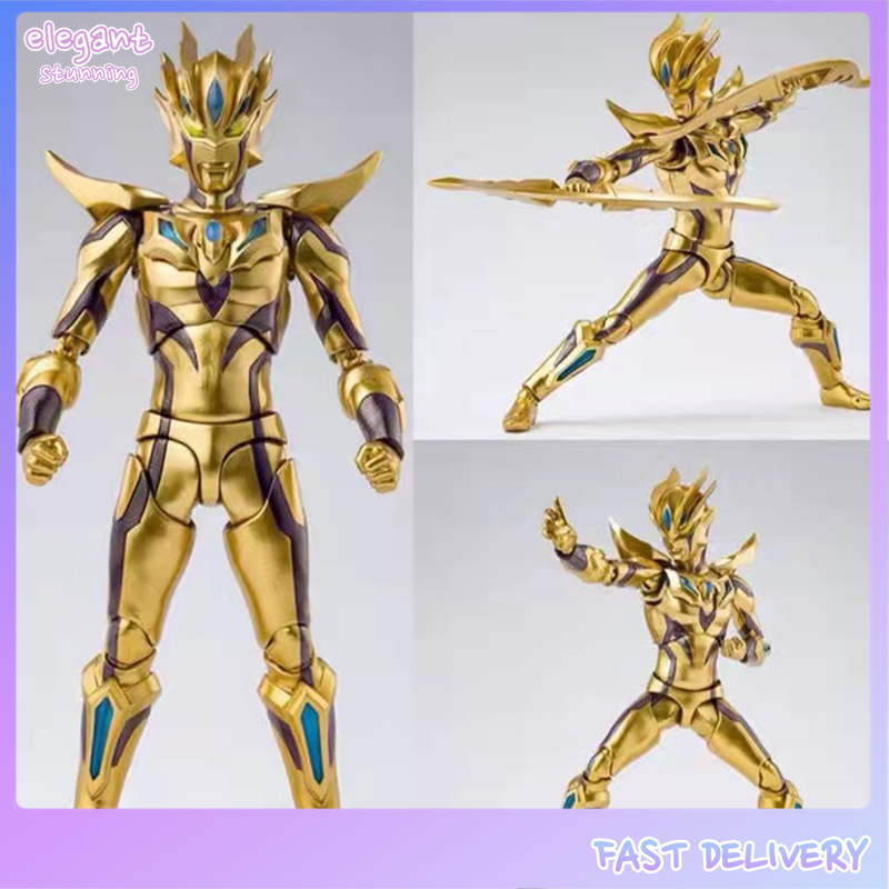 elegantstunning Gold Ultraman Zero Action Figure Shf Ultraman Doll Model