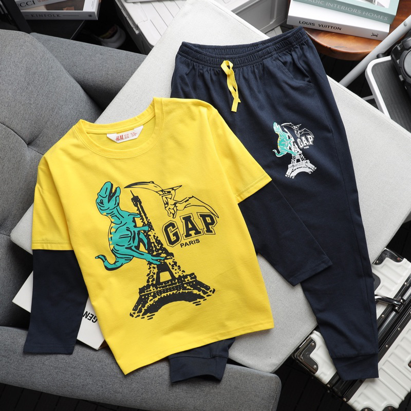 Bộ dài tay bé trai size đại, bộ thun cotton bé trai lớn 6 - 16tuổi