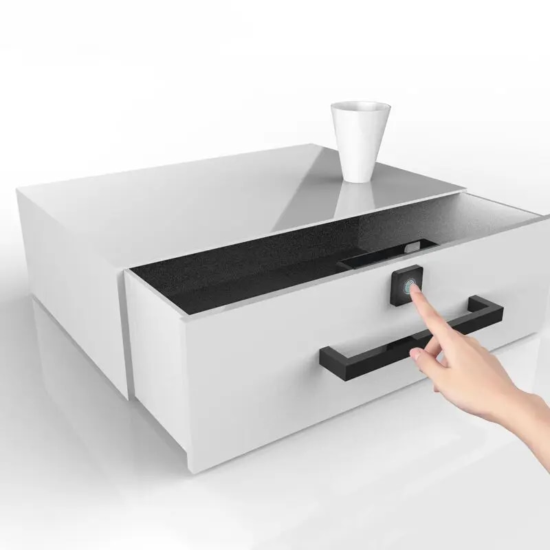 Keyles Khóa ngăn kéo thông minh vân tay điện tử Ổ Khóa Tủ đồ nội thất dấu vân tay khóa hoặc mô-đun vân tay