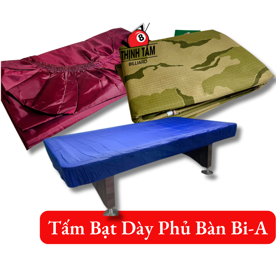 Tấm bạt phủ bàn bida bảo vệ mặt bàn chống bụi nắng gió | vải phủ bàn bi-a lỗ
