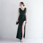 Sequin Evening Dress for Women - Elegant Cocktail Gown