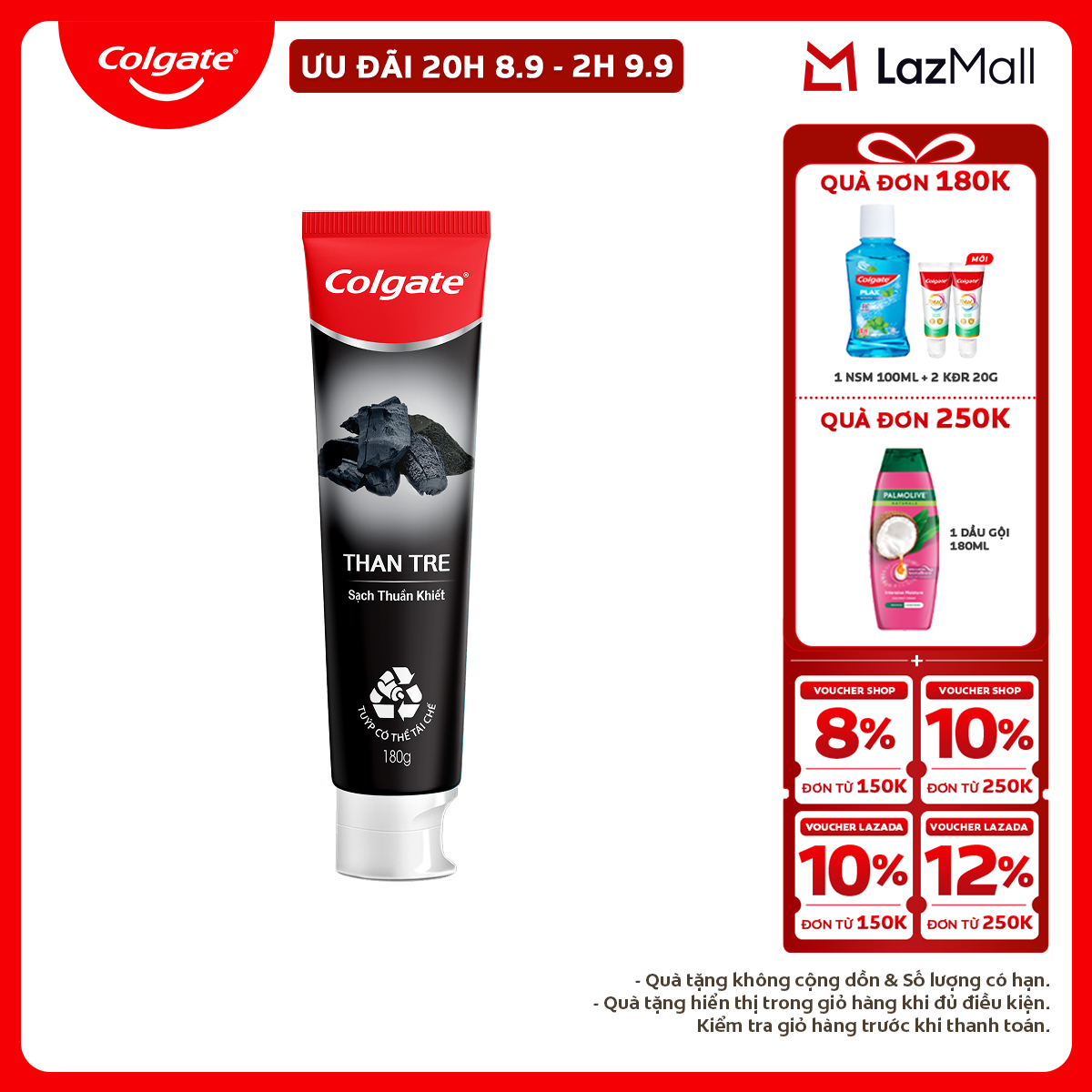 Colgate Natural Toothpaste from Korean Bamboo Charcoal 180g