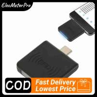 Mobile Phone Card Reader Portable Contactless Smart Card Reader 0.2s Fast Card Reading 125Khz RFID ID Card Reader with USB Interface Support PC Phone Tablet(Black