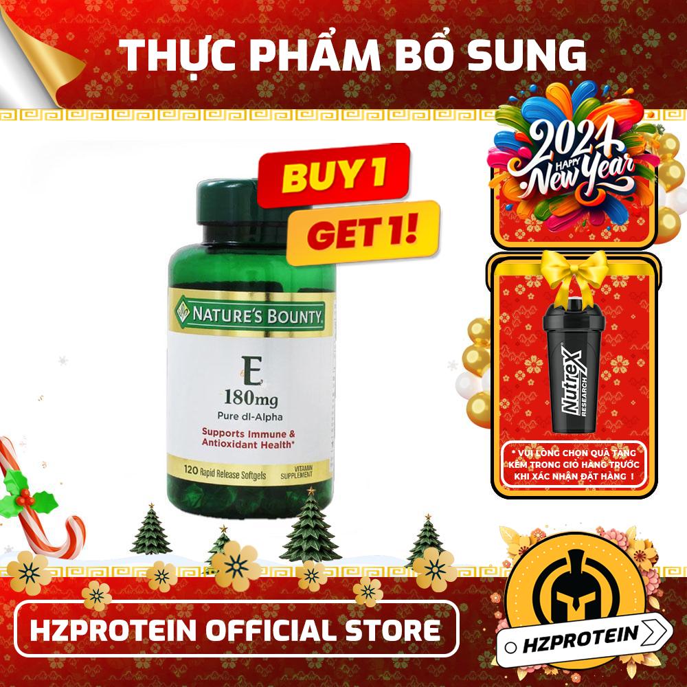 Nature bounty vitamin e 180mg/400iu - viên uống làm đẹp da, hạn chế lão hóa, tăng sức khỏe tim mạch