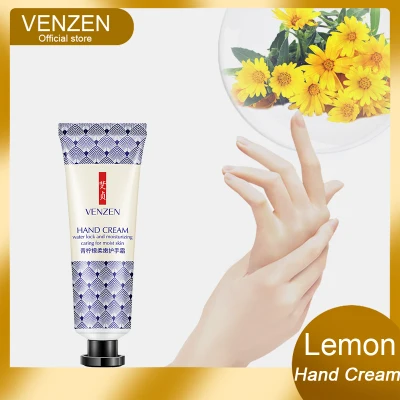 【VENZEN】Whitening Moisturizing hand cream natural plant extract hand cream Smooth hand lemon 30g