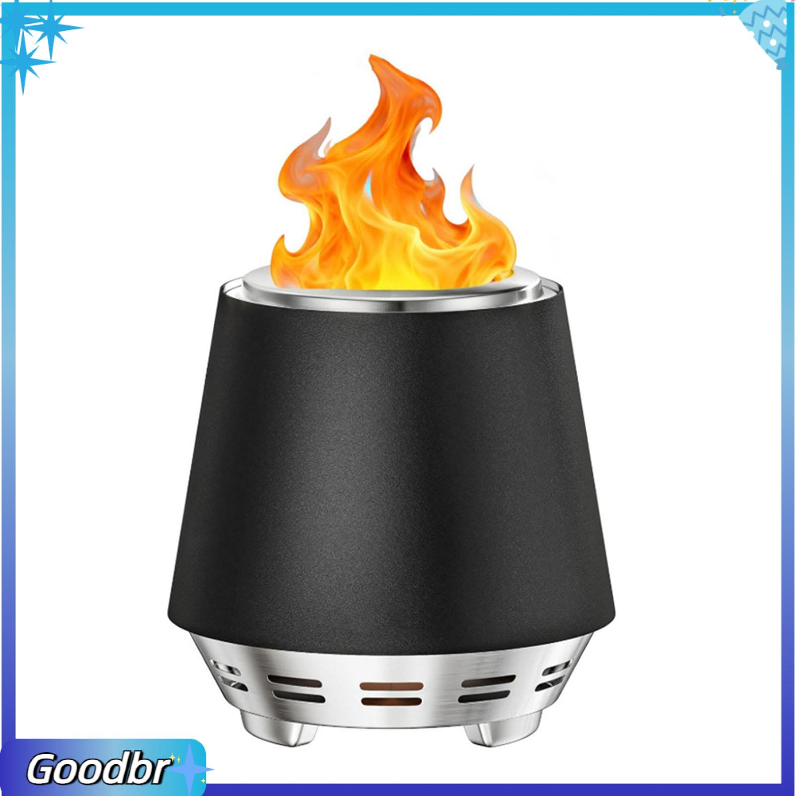 Goodbro Thấp Khói Cháy Pit Cắm Trại Cháy Pit Xách Tay Thép Không Gỉ Không Khói Pit Với Đứng Dài Thời gian cháy Bàn Cắm Trại Nóng Cho hiên ngoài trời Sân Sau BBQ Và Du Lịch Trong Châu Á