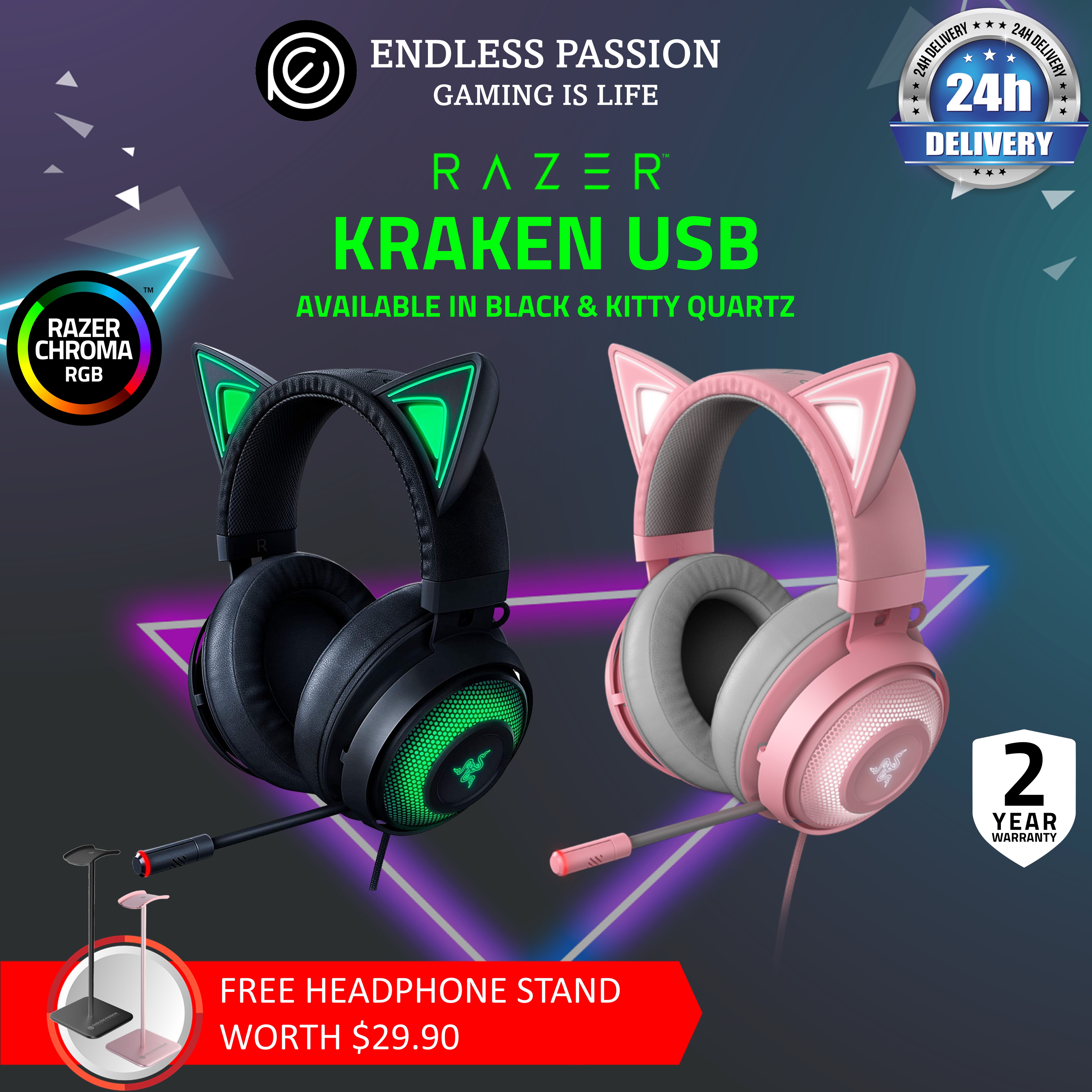 Razer Kitty Ears For Razer Kraken 