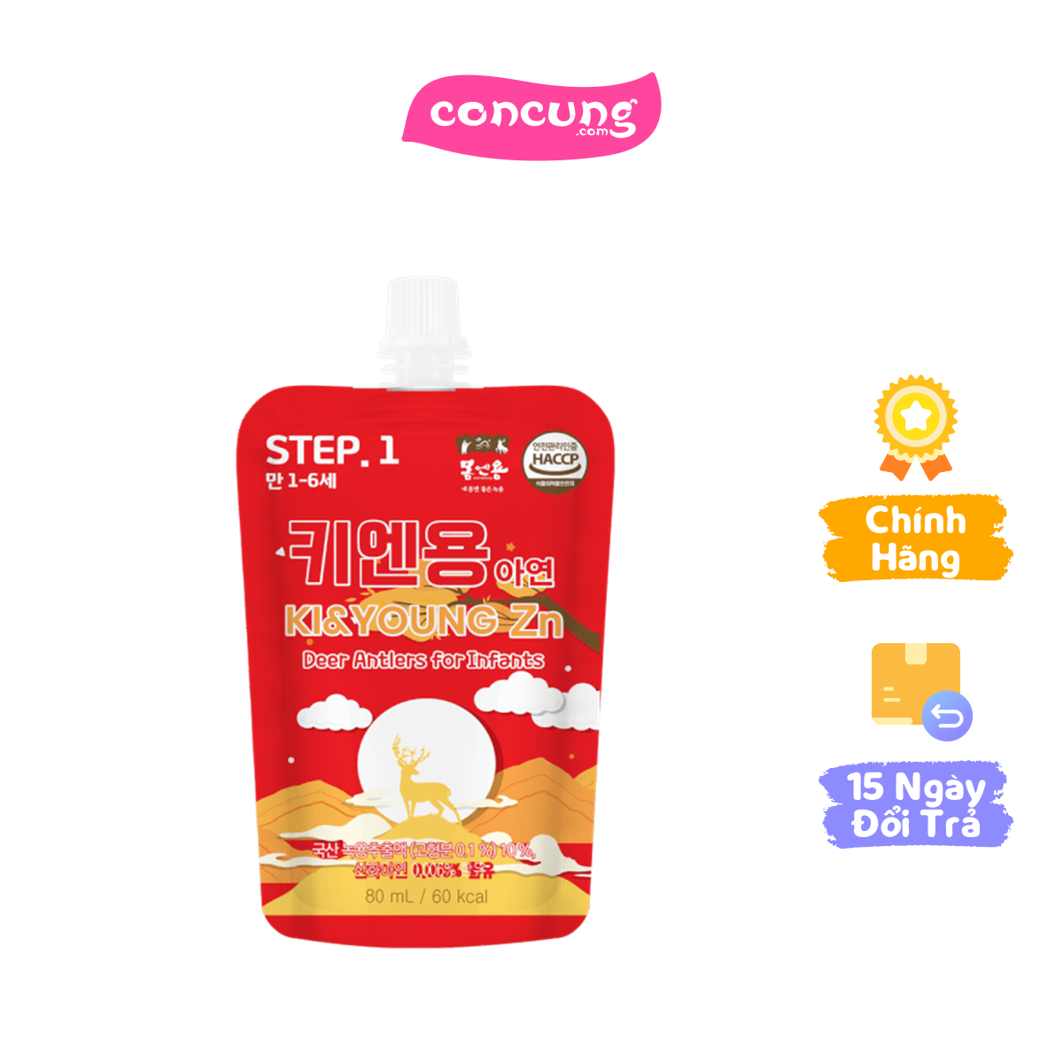 Nước nhung hươu kẽm Ki & Young 12M+