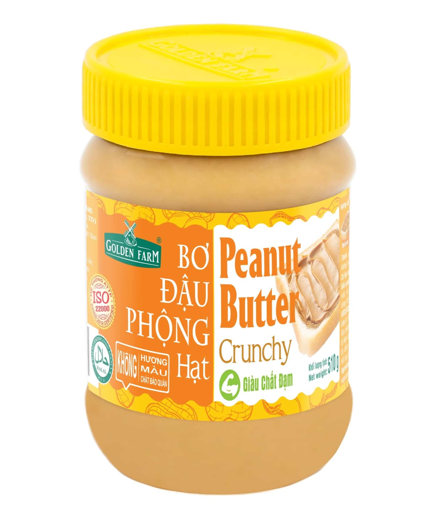 Bơ đậu phộng Hạt Golden Farm - HỦ 510G