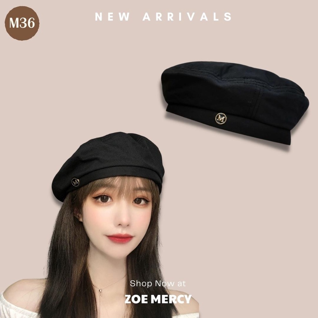 - Nón/Mũ nồi vải chữ M phong cách Ulzzang