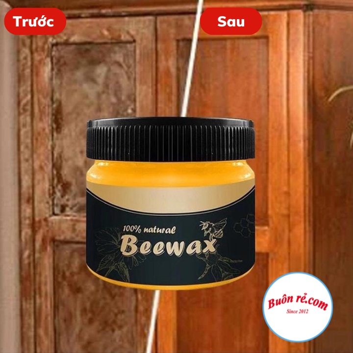 Sáp ong Beewax Đánh Bóng Sàn Gỗ Đồ Gỗ Kèm Khăn Lau (Phụ Kiện Phú Tỵ)