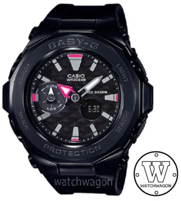 [Watchwagon] Casio Baby-G BGA-225G-1A Black BGA-225G BGA-225 BGA225 Ladies Watch
