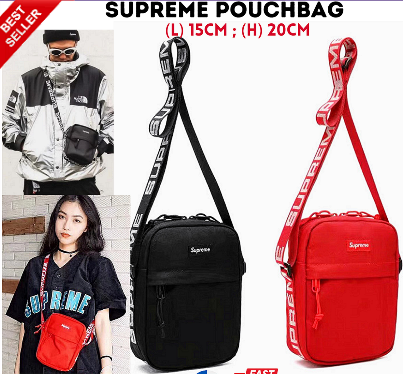 Buy Beg Sandang Supreme Online at a Better Price Lazada Malaysia
