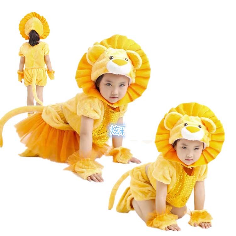 children cute LION costume Kids dance Cosplay lion Clothing boys girls