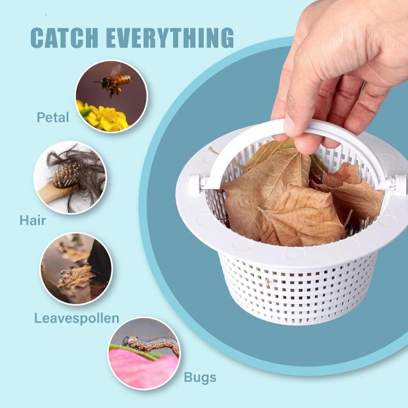 Easyly cài đặt Skimmer giỏ Pond mảnh vỡ lá Bộ lọc giỏ hồ bơi dụng cụ vệ sinh