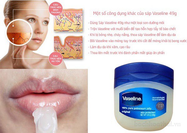 Sáp dưỡng ẩm đa năng Vaseline 100% Pure Repairing Jelly Thái Lan