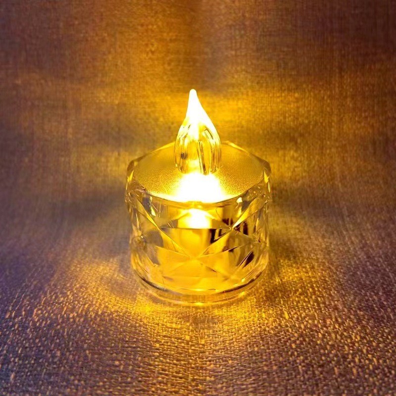 BW Ornamen Lilin LED Elektrik /Lampu Hias Kamar Tidur Akrilik / LED Candle Lamp