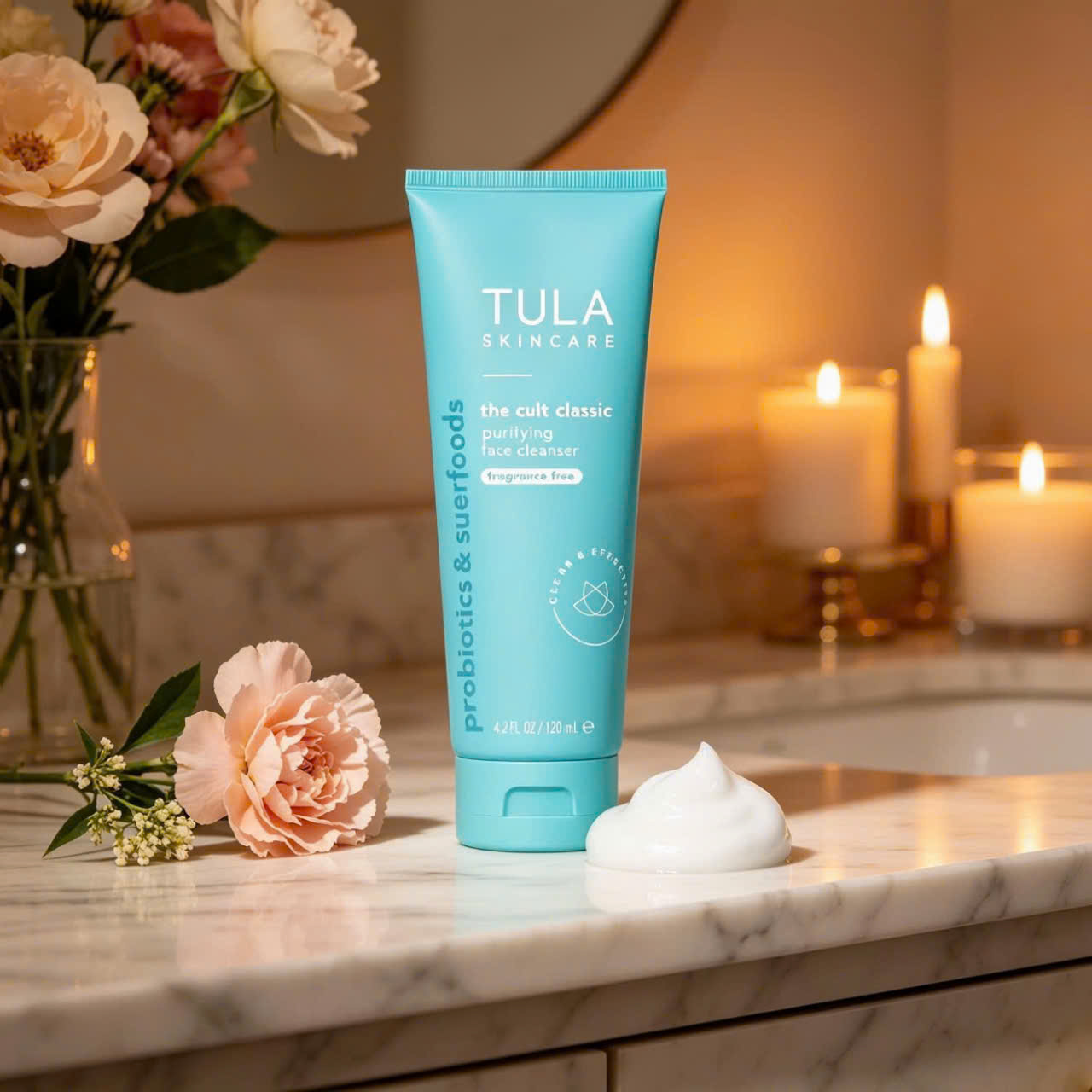 Sữa Rửa Mặt Probiotic TULA Mỹ 200ml Axit Amino Sữa Rửa Mặt Loại Bỏ Mụn Kiểm Soát Dầu Da Mụn Da Làm Sạch Nhẹ nhàng