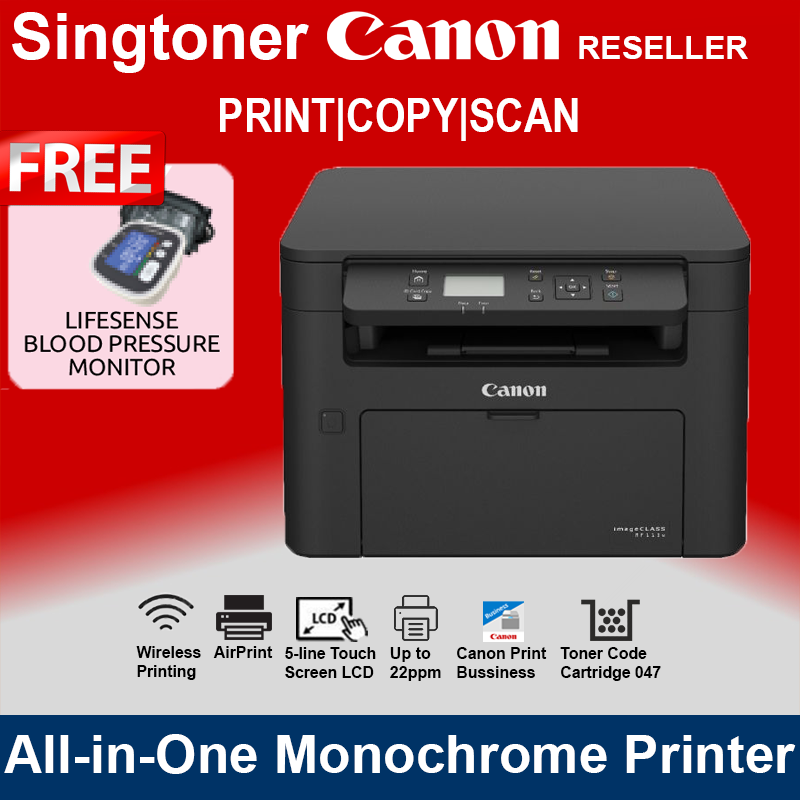 [Local Warranty] Canon imageCLASS MF113w All-in-One with wireless Monochrome Laser Printer MF-113W MF 113w Singapore
