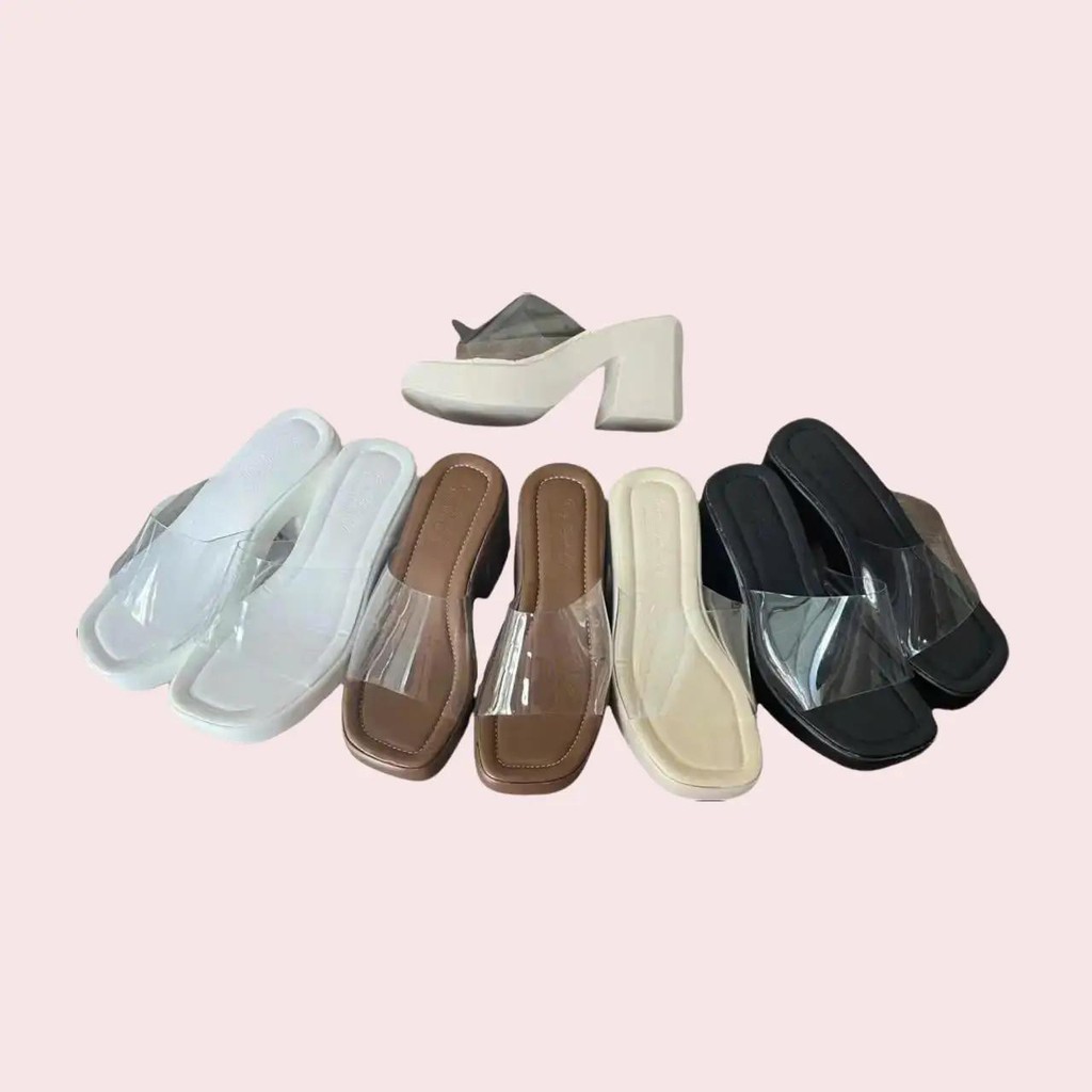 DÉP NỮ CAO GÓT - ĐẾ CAO ̣9F -(MS 25) - QUAI TRONG GiàY DéP Shoes Cao Su