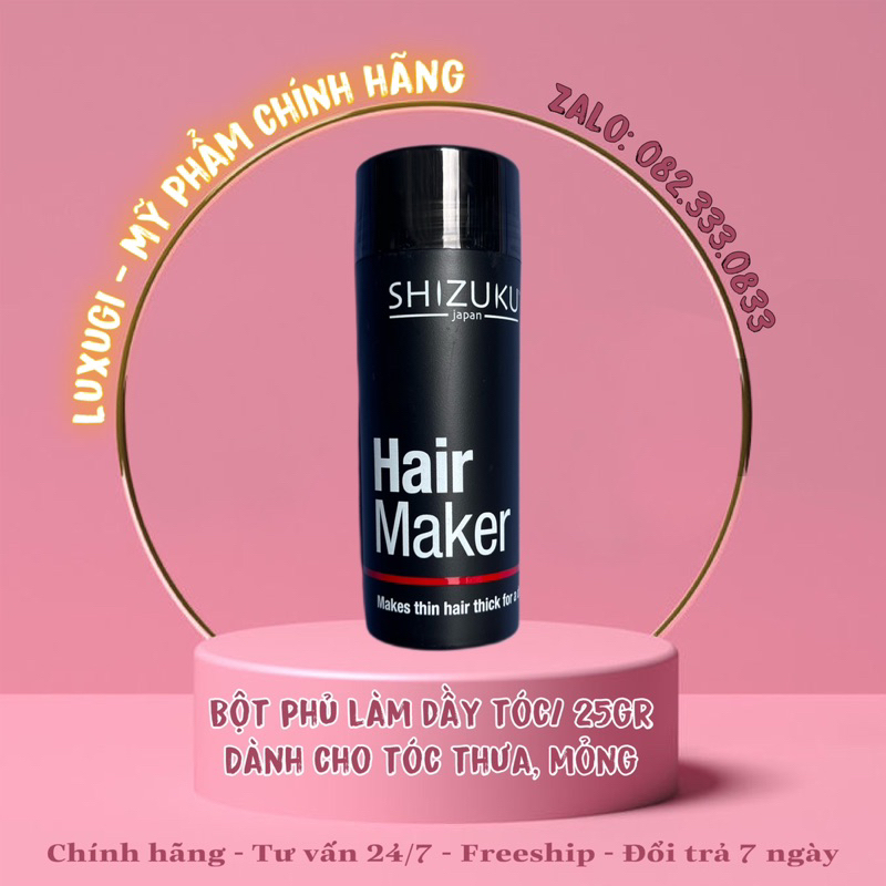 Bột phủ làm dày tóc shizuku hair maker 25g - nhật bản - mẫu mới nhất 2018