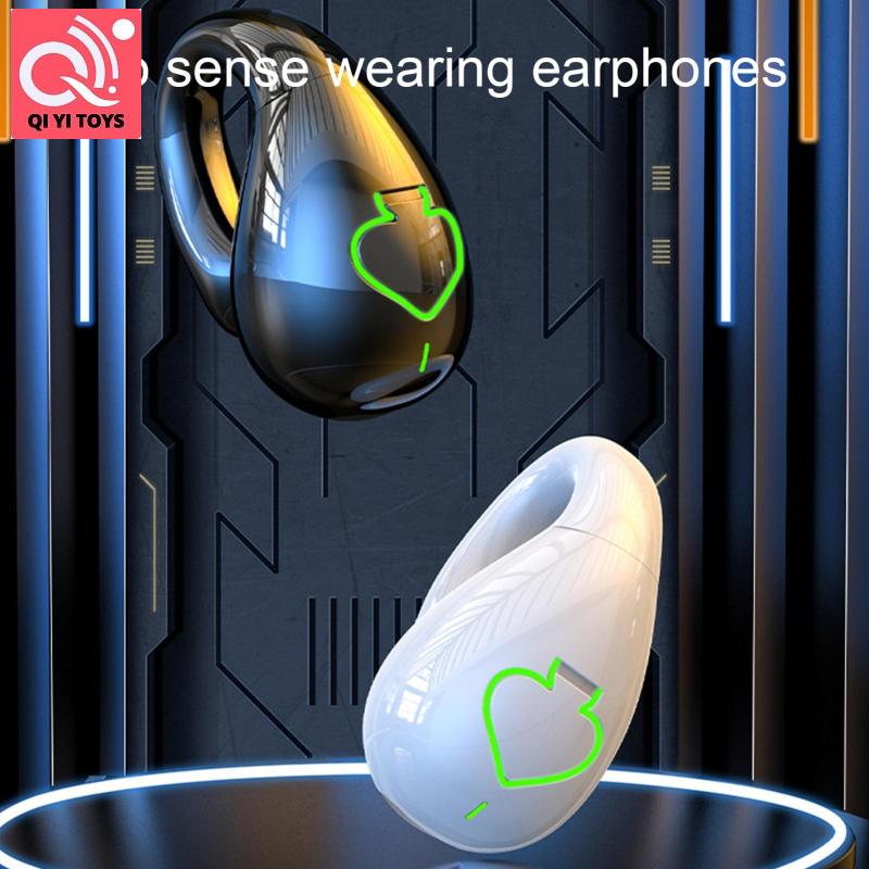【Hot Sale🥇】Tai không dây Clip tai nghe truyền âm qua xương clip trên mở tai Earbud tập luyện đi xe đạp chạy Tai nghe miễn phí tay