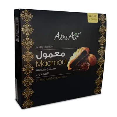 Abu Auf Whole Wheat Cookies Stuffed with Medjool Dates (40g X12 pieces)