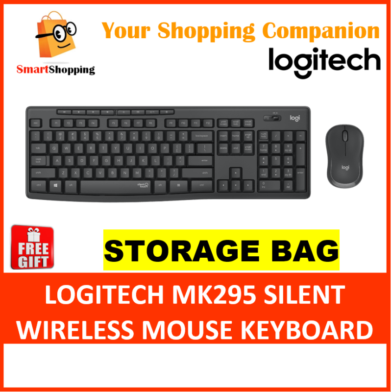 Logitech MK295 Silent Wireless Combo Comfort Compact Mouse Full Size Keyboard Win Chrome 2 Yrs Warranty 920-009814 Singapore