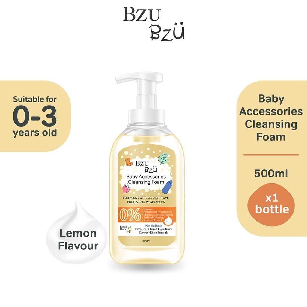 BZU BZU Baby Accessories Foaming Cleanser - 400ml Refill 500ml Bottle 400ml Twin Pack ( No Flavour ) ( Lemon )