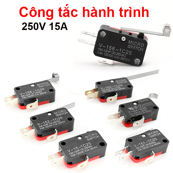 Công tắc hành trình 1c25 250vac 15a spdt-no/nc