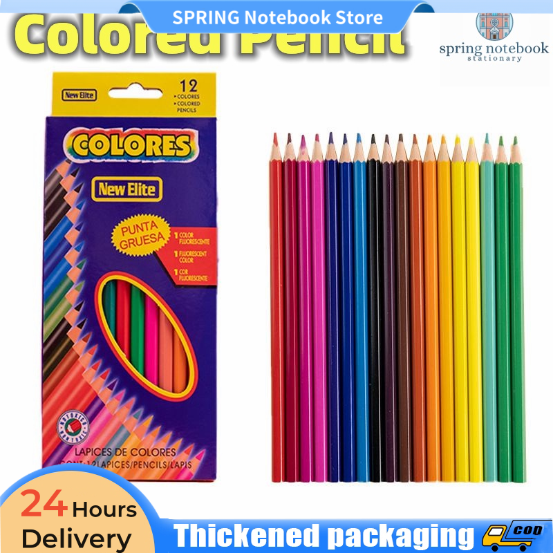 12pcs Color Boxed Colored Pencils Childrens Drawing Pens Colouring Pencil Student Pencil Set