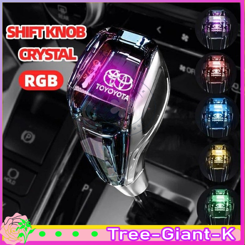 Cod shift knob Crystal RGB Toyota shift knob Kristal lampu RGB shift knob Crystal LED light RGB Diamond lampu Harga 43,999 rupiah*Gratis Ongkir
