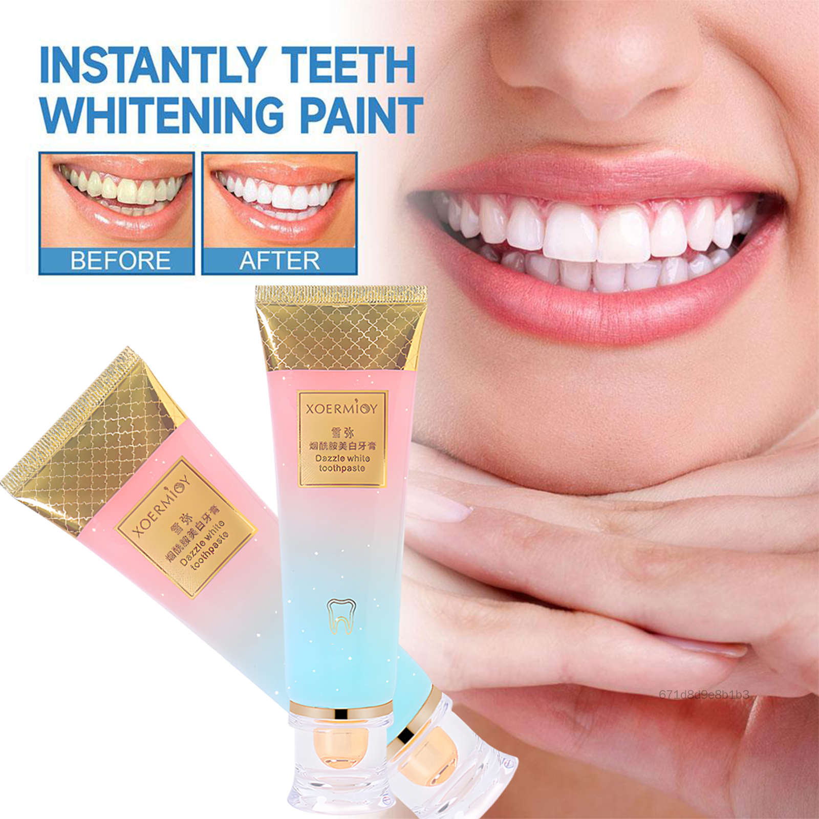 Kem đánh răng Niacinamide Kem đánh răng làm trắng Aquacool Răng tươi Chăm sóc răng miệng Bàn chải đánh răng KIL-VN