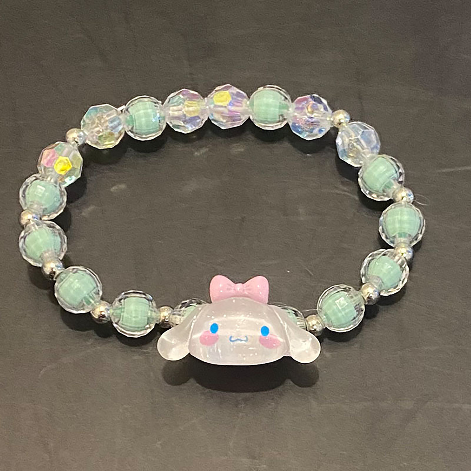 1 chiếc Sanrio kuromi cinnamoroll Vòng tay pha lê Kawaii mymelody Vòng đeo tay siêu cổ tích cặp đôi 