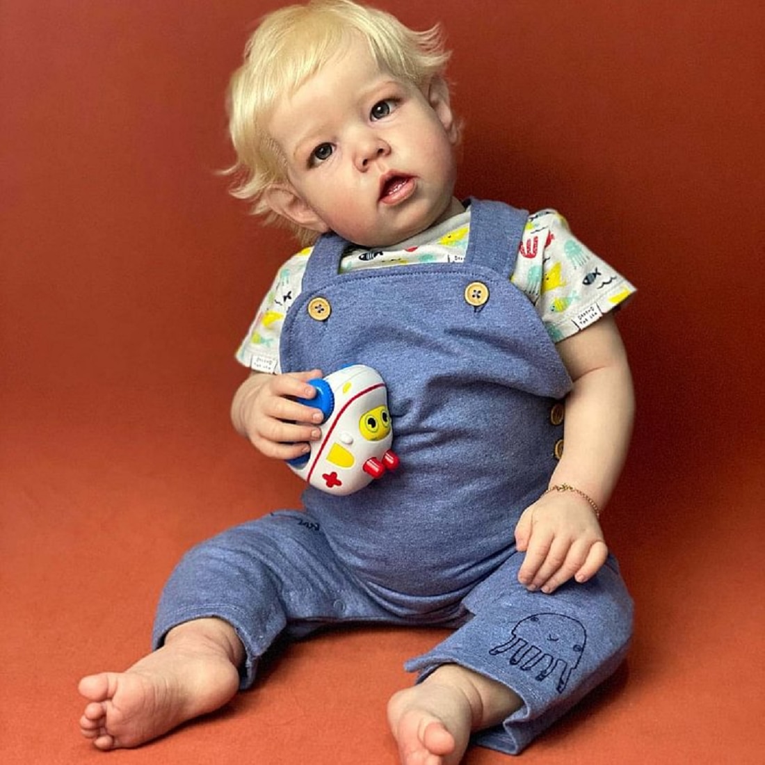 Liam 70CM Bebé Reborn Dolls Handmade Painted Reborn Toddler Baby With