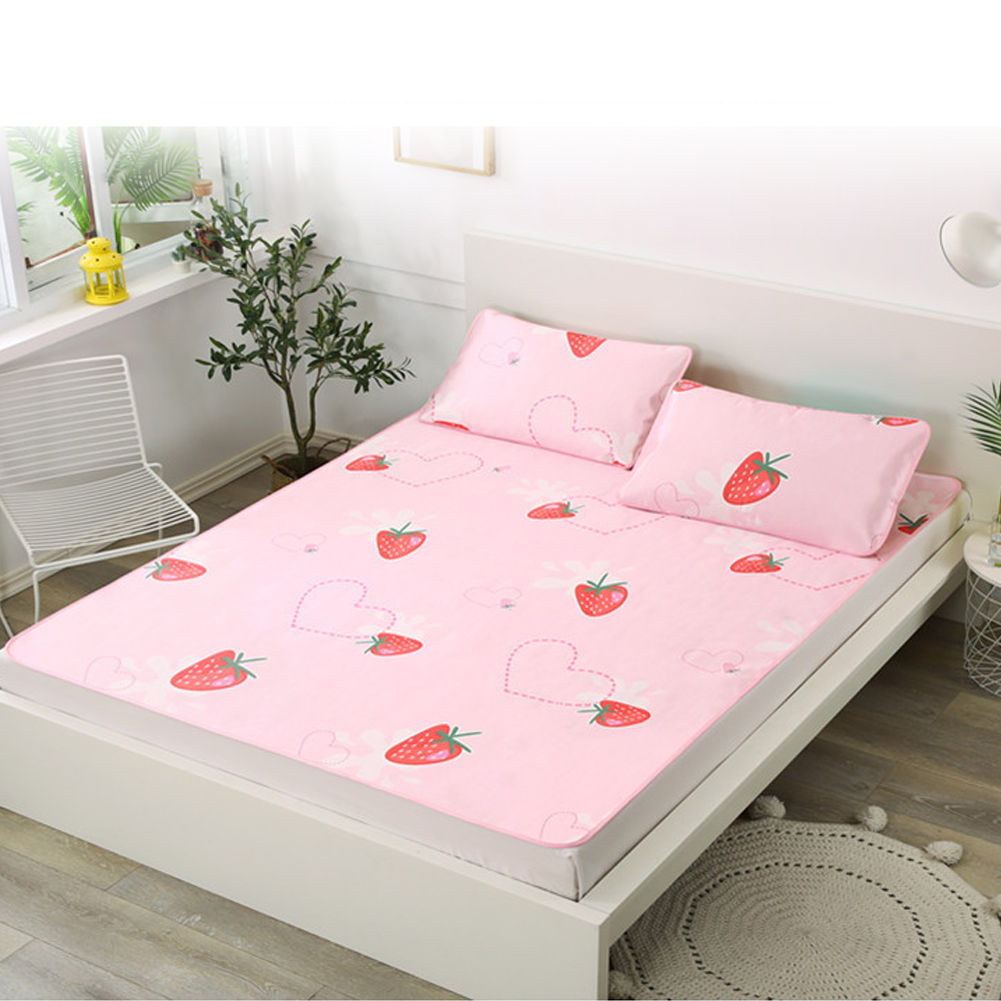 2 chiếc Vỏ gối họa tiết hoạt hình Thảm nằm 1950x90cm dễ dàng cất giữ cho nhà ngủ ký túc xá mùa hè