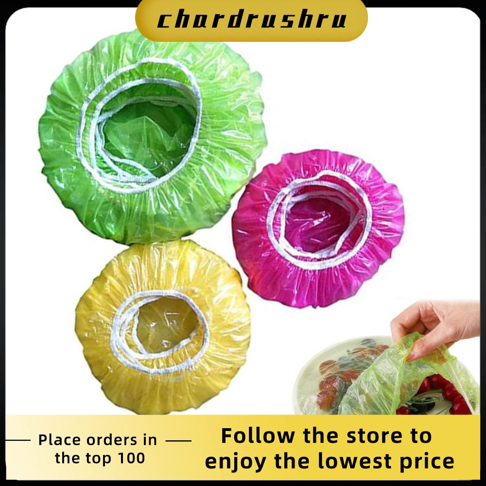 CHARDRUSHRU 60/90pcs Tái sử dụng Bọc bát 3/5 kích cỡ Nhựa Phụ kiện KICHEN Chống bụi Nắp đậy bảo quản thực phẩm Dành cho ngoài trời