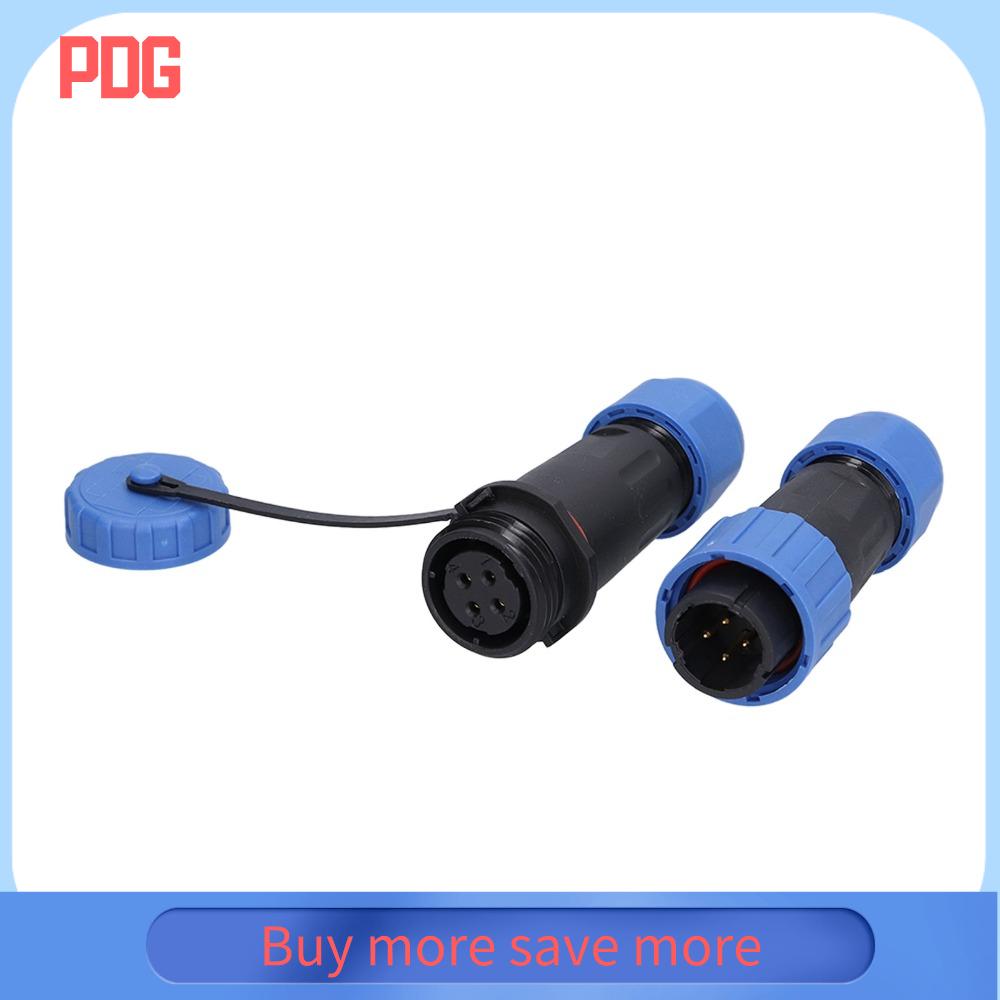 PDG 1 Set 4 chân Đầu nối hàng không LD16 380V 5A Đầu nối kẹp vít Đầu nối kiểu mông Vỏ PA6 Ổ cắm điện Tự động