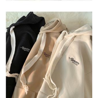Áo hoodie form rộng chùm mông dây bản to nỉ trần bông cực xinh